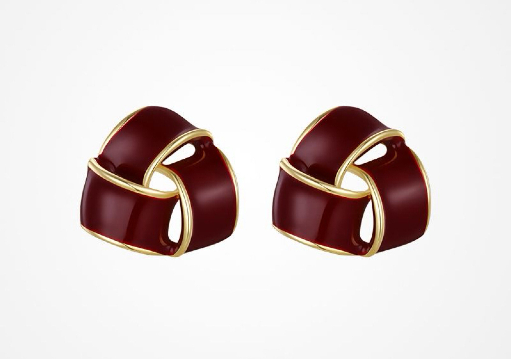 A01-11/Gown-matching stud earrings