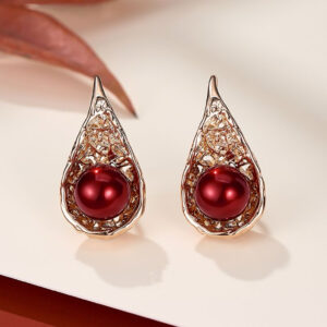 A01-10/Color-plated Pearl Earrings