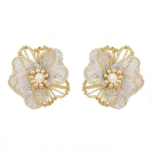 A01-01/Hollow-out butterfly shadow design stud earrings