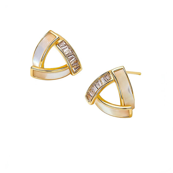 A01-17/Colorful diamond alloy stud earrings