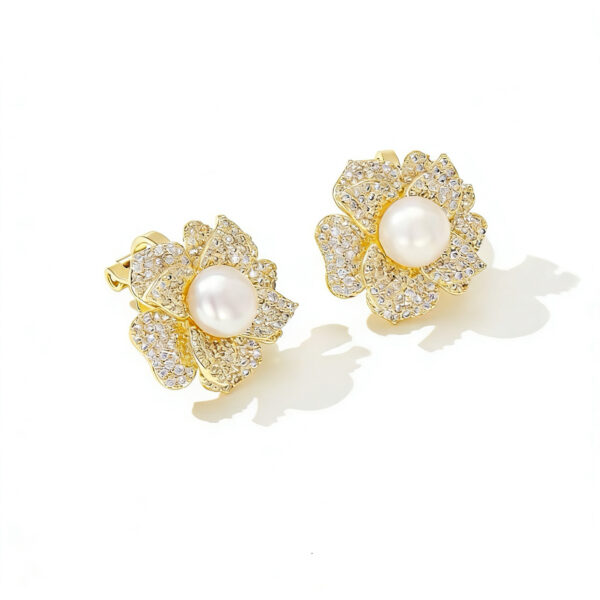 A01-14/Colorful diamond alloy stud earrings