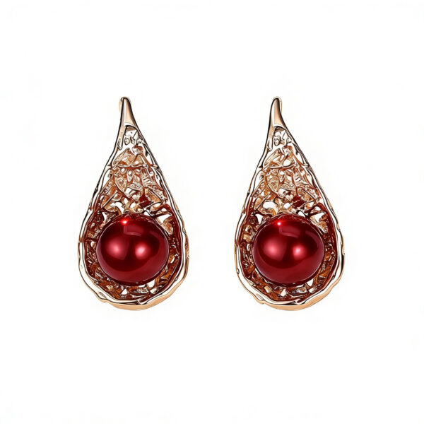 A01-10/Color-plated Pearl Earrings