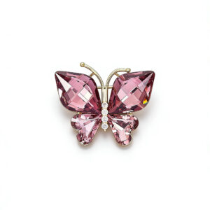 A04-17/Pink Crystal Butterfly