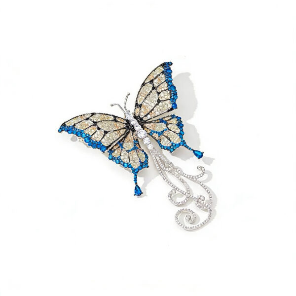 A04-03/Colorful Butterfly Diamond Brooch