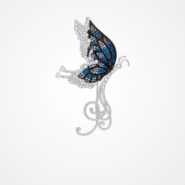 A04-04/Colorful Butterfly Diamond Brooch