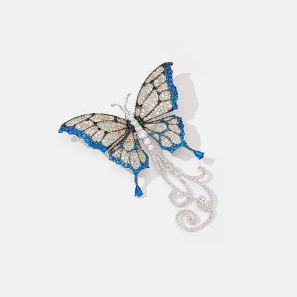 A04-03/Colorful Butterfly Diamond Brooch
