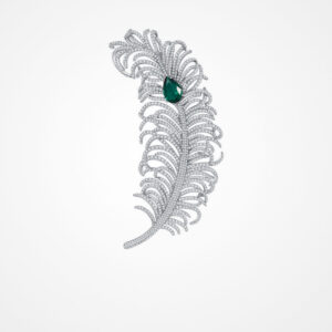 A04-01/Fashion Feather Diamond Brooch