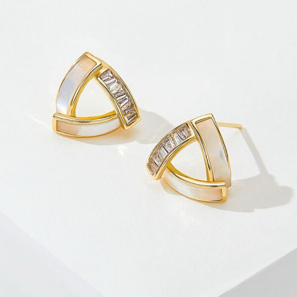A01-17/Colorful diamond alloy stud earrings