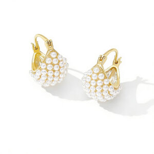 A01-20/Pearl Cluster Drop Earrings