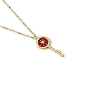 A03-10/Star – Studded Key Pendant Necklace/$69