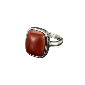 A02-02/Carnelian Silver Square