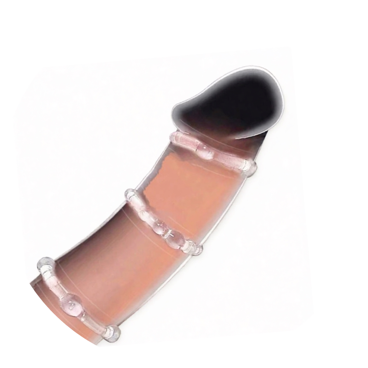 D02-11/Male Penis Beaded Spherical Cock Ring - Image 1