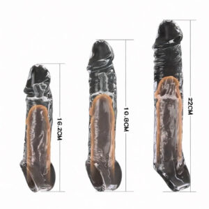 D02-05/Male penis silicone extension sleeve