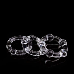 D02-11/Male Penis Beaded Spherical Cock Ring