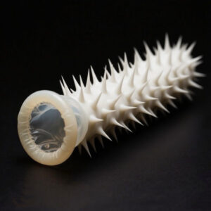 D02-10/Silicone Soft-Spiked Erotic Penis Condom