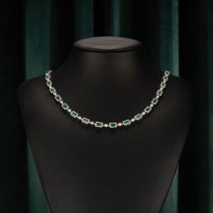 A03-02/Emerald – Diamond Necklace/$79