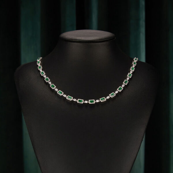 A03-02/Emerald – Diamond Necklace/$79
