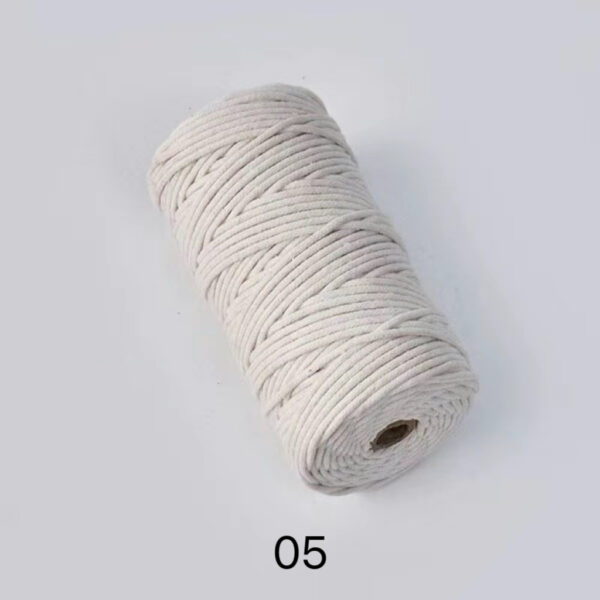 C02-01/3mm Diameter Cotton Cord - 100m Length for Crafts & DIY Projects