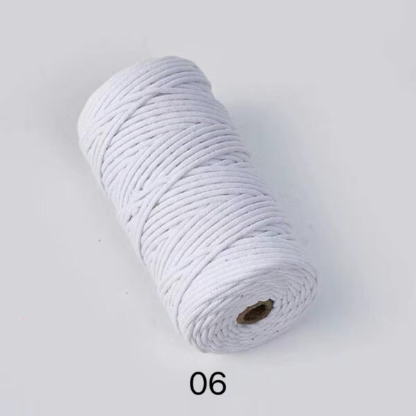 C02-01/3mm Diameter Cotton Cord - 100m Length for Crafts & DIY Projects