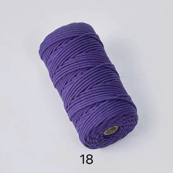 C02-01/3mm Diameter Cotton Cord - 100m Length for Crafts & DIY Projects