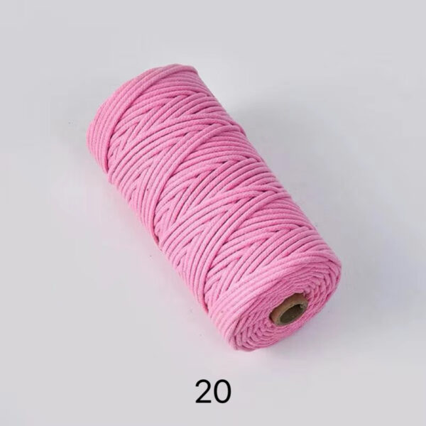 C02-01/3mm Diameter Cotton Cord - 100m Length for Crafts & DIY Projects