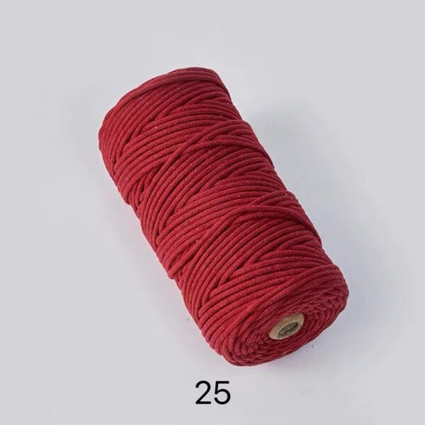 C02-01/3mm Diameter Cotton Cord - 100m Length for Crafts & DIY Projects