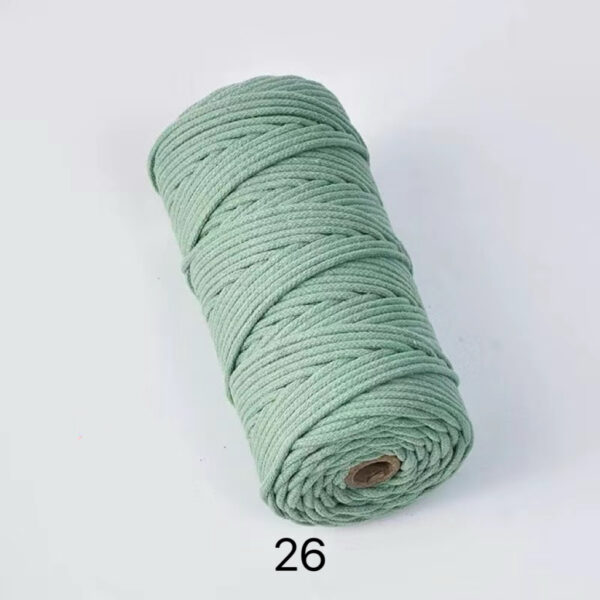 C02-01/3mm Diameter Cotton Cord - 100m Length for Crafts & DIY Projects