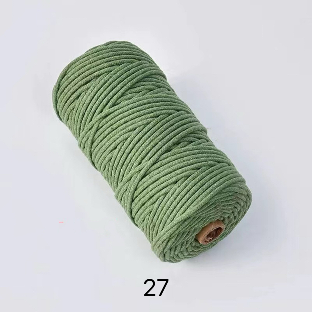 C02-01/3mm Diameter Cotton Cord - 100m Length for Crafts & DIY Projects - Image 3
