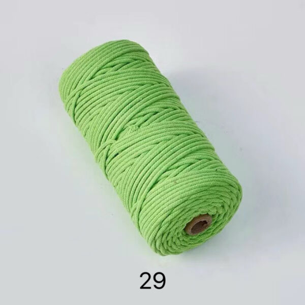 C02-01/3mm Diameter Cotton Cord - 100m Length for Crafts & DIY Projects