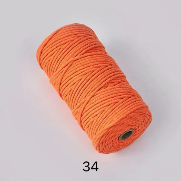 C02-01/3mm Diameter Cotton Cord - 100m Length for Crafts & DIY Projects