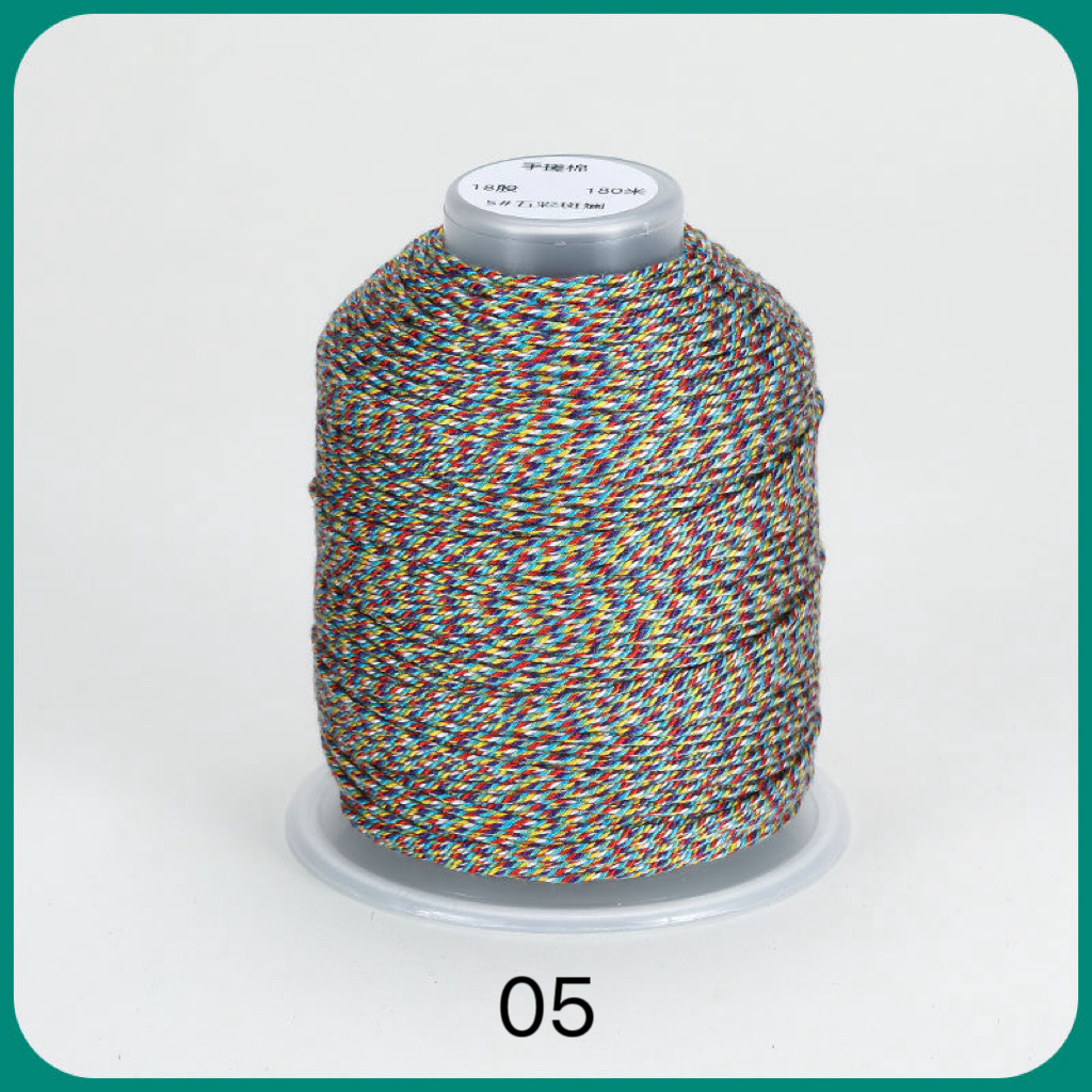 C02-02/Hand - twisted Cotton Rope: For Buddhist Beads, Dragon Boat Bracelets & Tassels - Image 6