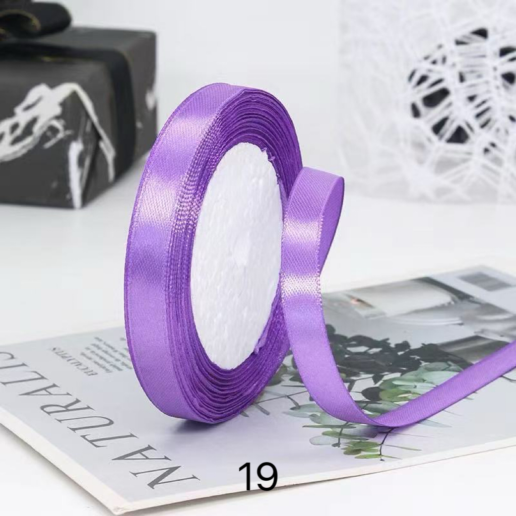 C03-01/1cm Wide Satin Ribbon for Crafts & Decoration - Image 20