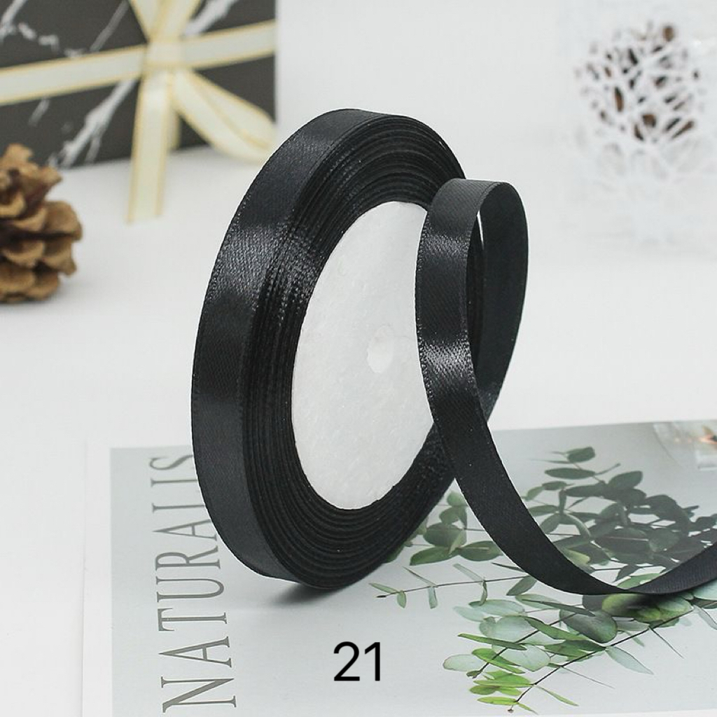C03-01/1cm Wide Satin Ribbon for Crafts & Decoration - Image 22