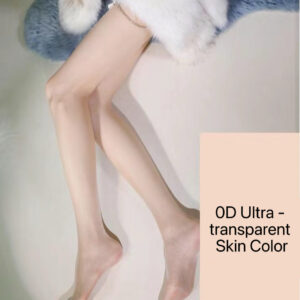 B02.3-01/Women's 0D Ultra - Sheer Pantyhose: Sexy, Transparent, Anti - Snag Silk Stockings for Summer (Black/Gray/Skin Color) - Image 4