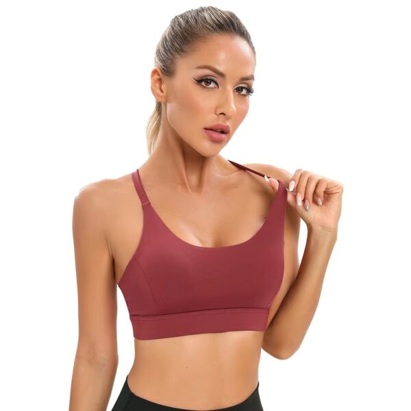B04-01/Women’s Shockproof Sports Bra for Yoga and Running – Racerback Design