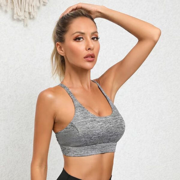 B04-01/Women’s Shockproof Sports Bra for Yoga and Running – Racerback Design