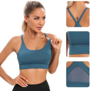 B04-01/Women’s Shockproof Sports Bra for Yoga and Running – Racerback Design