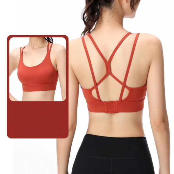 B04-02/Women's Sports Bra: High - Impact Support, Racerback, Yoga & Fitness Tank Top