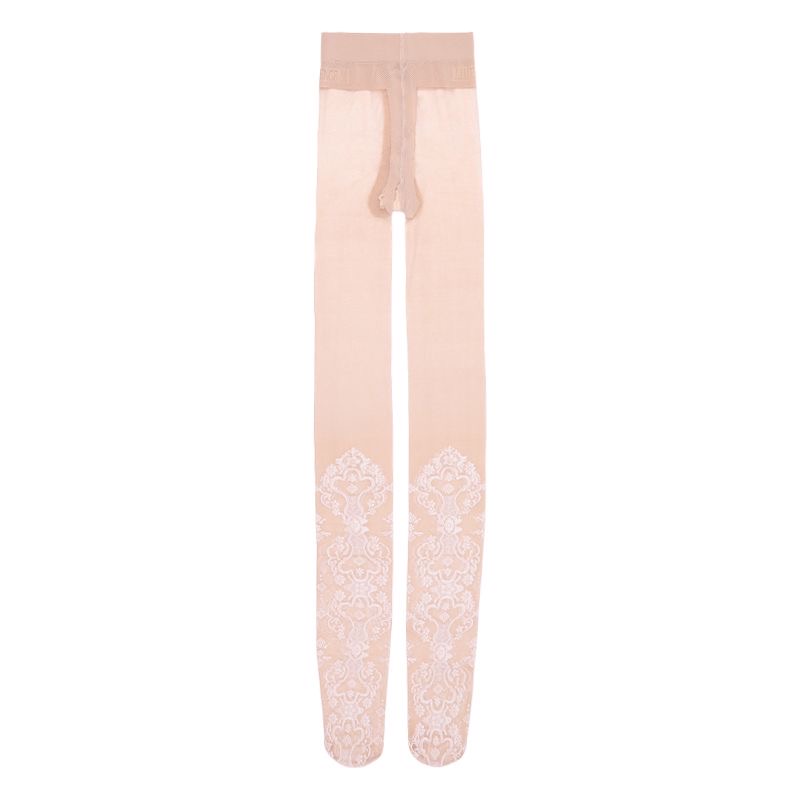 B02.3-03/Elegant Hollow Out Floral Lace Sheer Stockings for Women, Sexy Pattern Fashion Fairy Pantyhose, Thin & Stylish Tights - Image 3