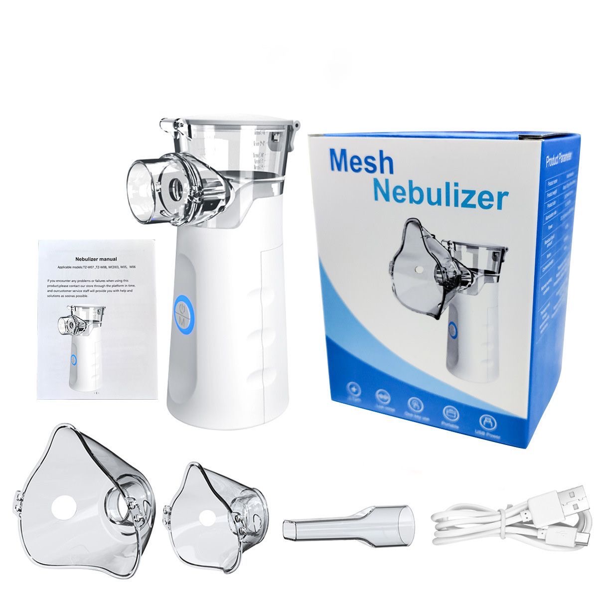 E01-02/Portable Handheld Nebulizer: Ultra-Quiet Operation, Rechargeable & Compact for Home, Travel, and Pet Use - Image 2