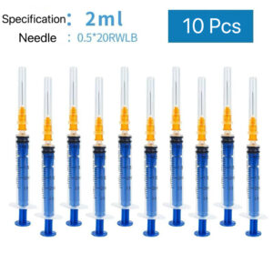 E02-01/Disposable Medical Syringe with Needle (10 Pcs per Pack) - Multiple Sizes (1ml/2ml/5ml/10ml/20ml/30ml/50ml) for Clinic, Hospital Drug Preparation Use - Image 3