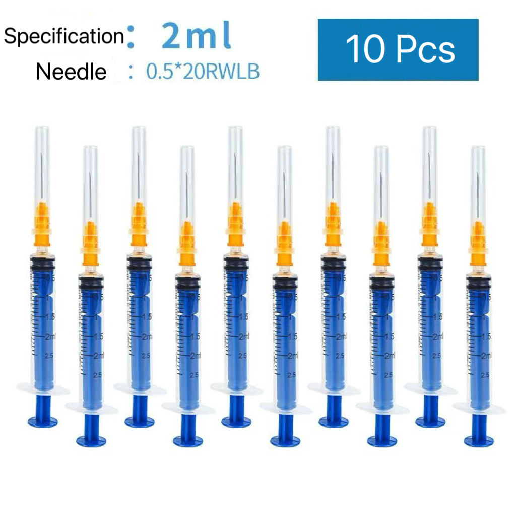 E02-01/Disposable Medical Syringe with Needle (10 Pcs per Pack) - Multiple Sizes (1ml/2ml/5ml/10ml/20ml/30ml/50ml) for Clinic, Hospital Drug Preparation Use - Image 3
