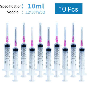 E02-01/Disposable Medical Syringe with Needle (10 Pcs per Pack) - Multiple Sizes (1ml/2ml/5ml/10ml/20ml/30ml/50ml) for Clinic, Hospital Drug Preparation Use - Image 5