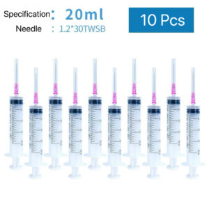 E02-01/Disposable Medical Syringe with Needle (10 Pcs per Pack) - Multiple Sizes (1ml/2ml/5ml/10ml/20ml/30ml/50ml) for Clinic, Hospital Drug Preparation Use - Image 6