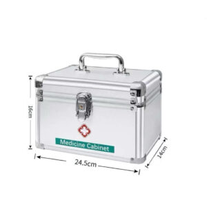 E02-02/Multi - Size Aluminum First Aid Box - 10 Inch, 12 Inch, 14 Inch, 16 Inch Medical Storage Case for Home & Business - Image 4