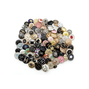 C06-02/Chanel-Style Chic Elegant Buttons for Trench Coat, Suit, Overcoat, Woolen & Knitted Jackets - Versatile High-End Buttons, 6 Pieces per Pack