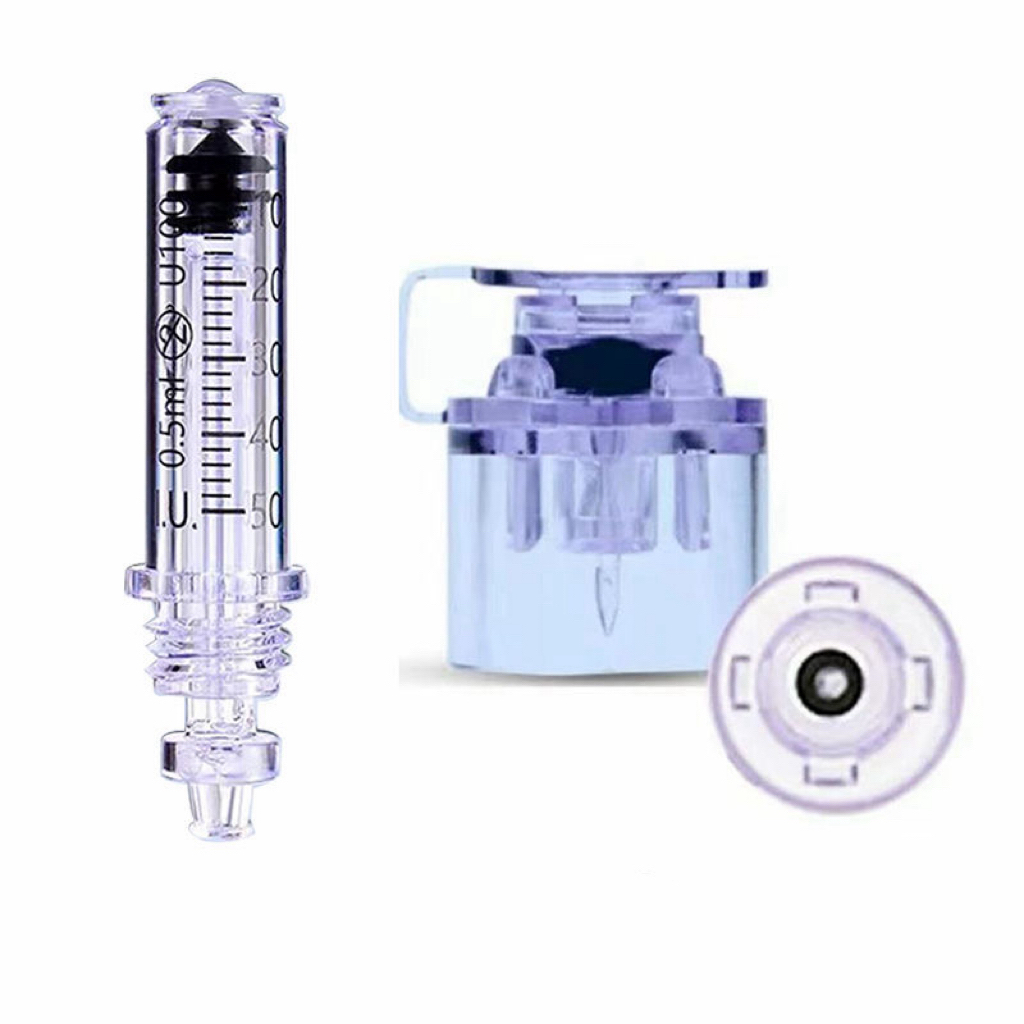 E02-08/Sterile Ampoule Needle-Free Syringe with Type A & Type B Interfaces (1 Cartridge + 1 Interface) for Insulin & Medical Use - Image 1