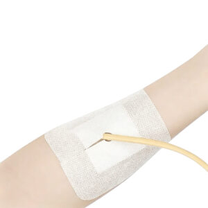 E02-03/Medical Drainage Tube Fixation Dressing (50 Pcs/Box, 10cm×10cm) - Hospital Grade, Strong Adhesion, Residue-Free, Hypoallergenic