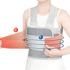 E04-02/Rib Fracture Brace Chest Lumbar Support Strap - Post Cardiac Bypass Surgery Rehabilitation & Thoracic Vertebrae Protection Orthosis