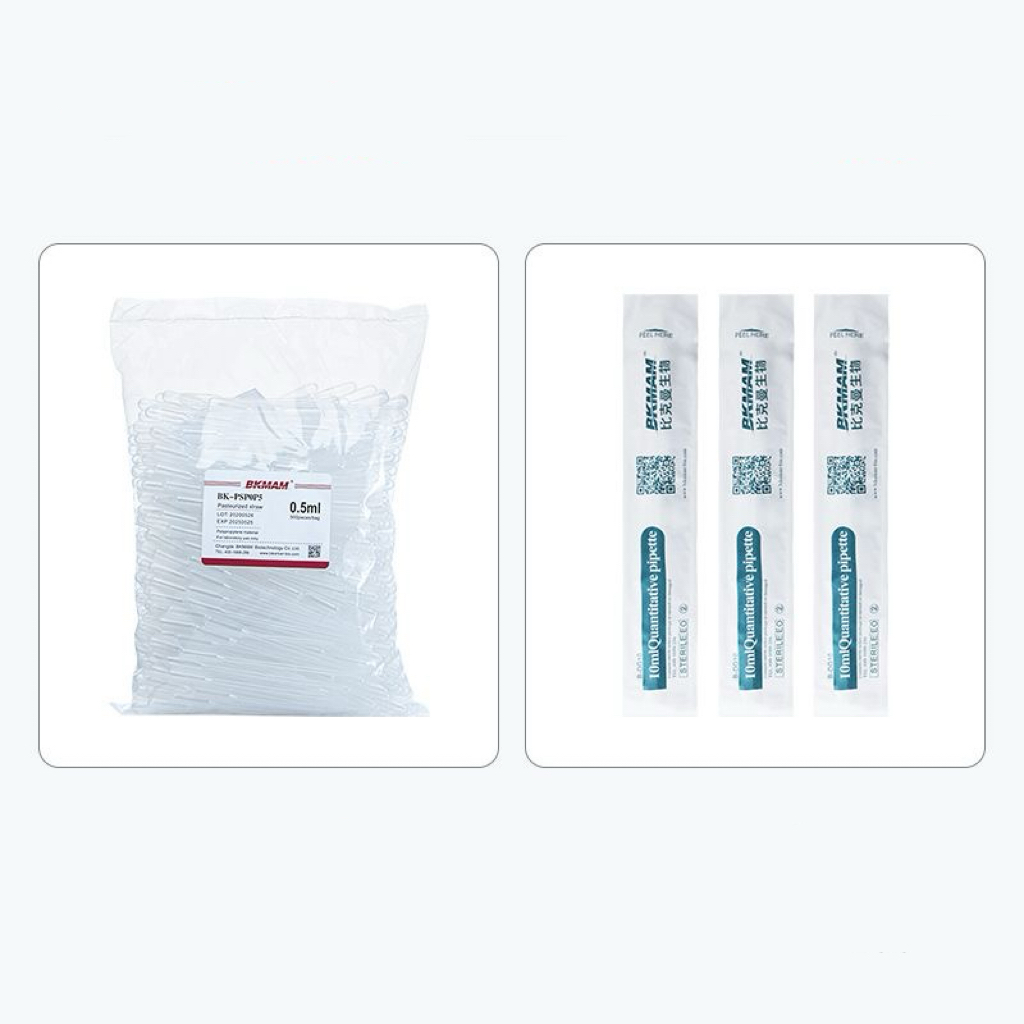 E02-05/disposable sterile plastic transfer pipettes - multiple volumes (0.1ml, 0.2ml, 0.5ml, 1ml, 2ml, 3ml, 5ml, 10ml) with independent packaging - Image 2